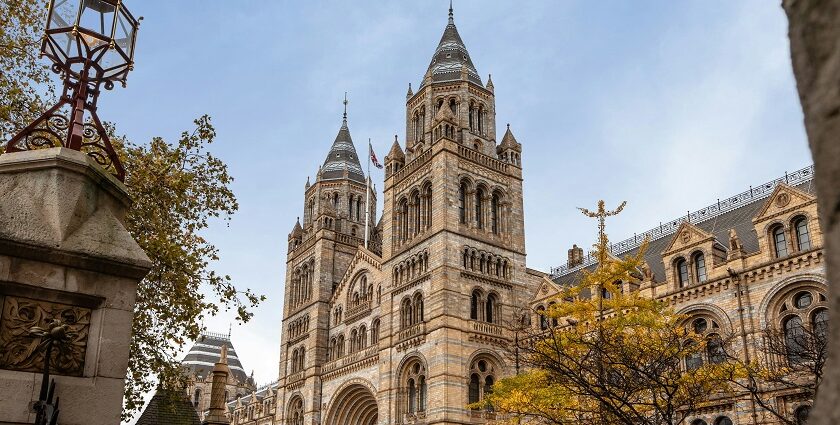 An image of the iconic Natural History Museum, London an iconic destination.