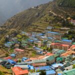 Image of a village near the mountain valleys in Nepal - Nepal Travel Guide