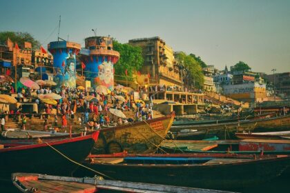 Image of Ganga Ghat in Varanasi, Uttar Pradesh - explore best places to celebrate New year party in Varanasi