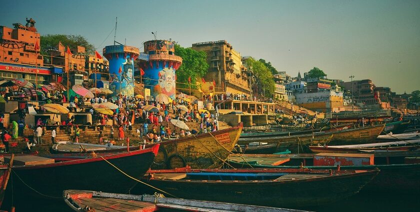 Image of Ganga Ghat in Varanasi, Uttar Pradesh - explore best places to celebrate New year party in Varanasi