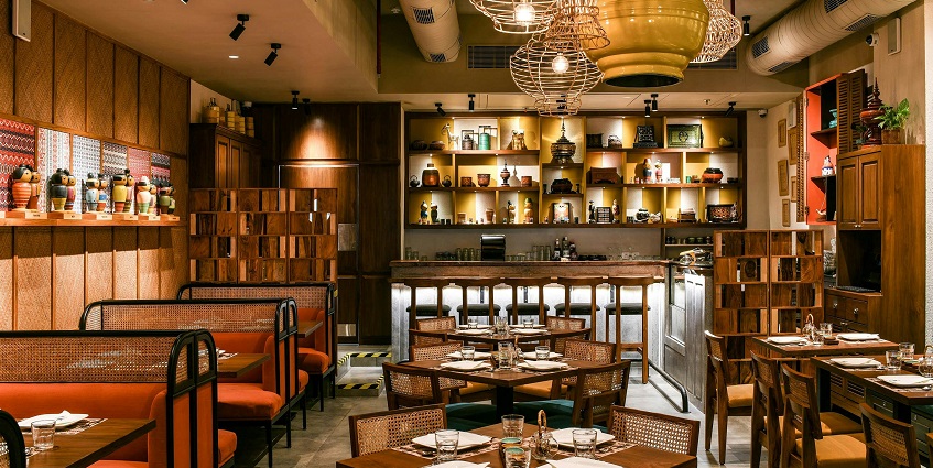 Trendy restaurant serving modern fusion cuisine with creative presentations.