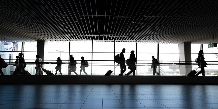 An image of an airport which resembles the North Las Vegas Airport, a famous airport in Las Vegas