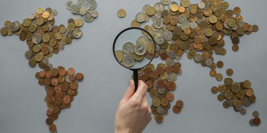 Snapshot of the coin collection placed in the scenic museum in Maharashtra