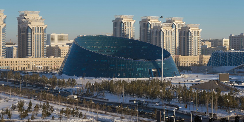 This Kazakhstan travel guide ensures an enormous view of the presidential palace in Astana.
