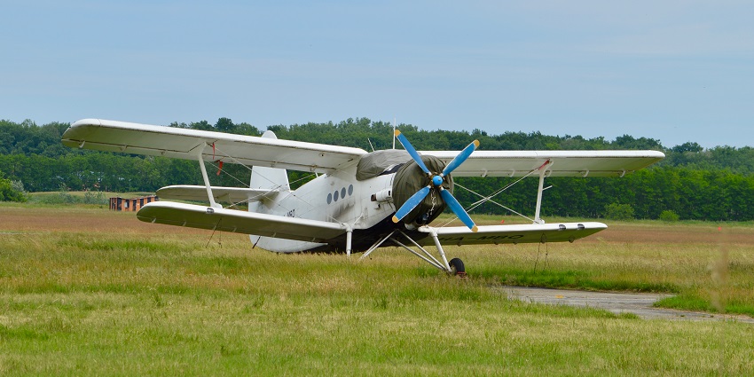A picture of Nyíregyháza Airport, training-focused with aviation schools.