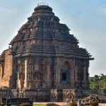 View of Konark Sun Temple, a UNESCO World Heritage Site showcasing architectural brilliance.