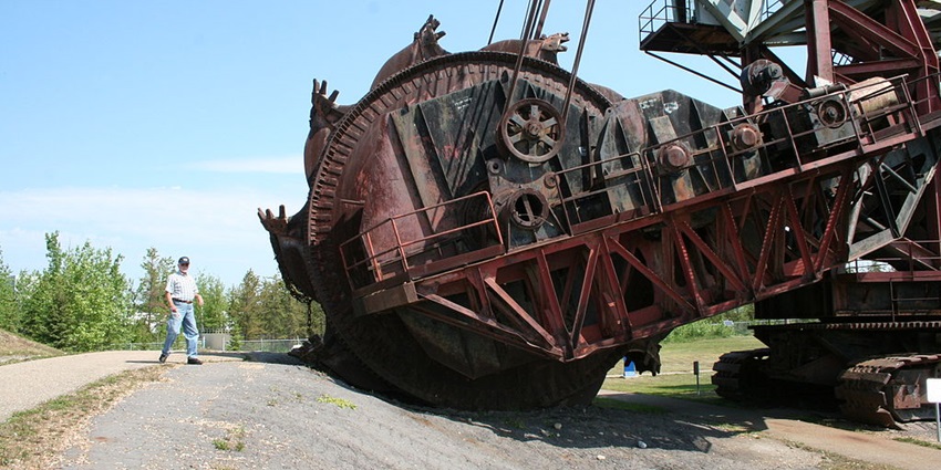 An image of the exhibit at The Oil Sands Discovery Centre, a popular destination near Fort McMurray Alberta Canada.