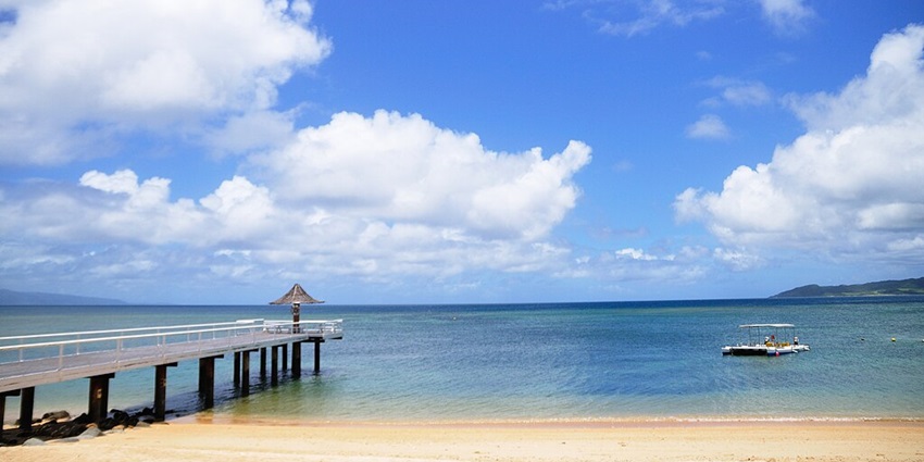 Okinawa’s main island offers clear turquoise waters, and is among the best beaches in Japan.