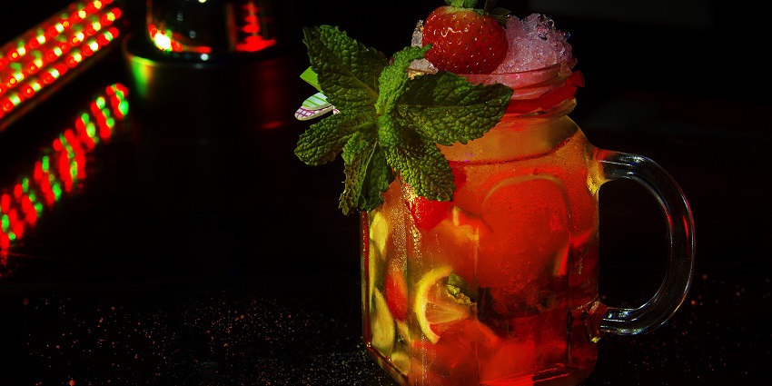 An image of a drink at the bar which looks similar to On the Record