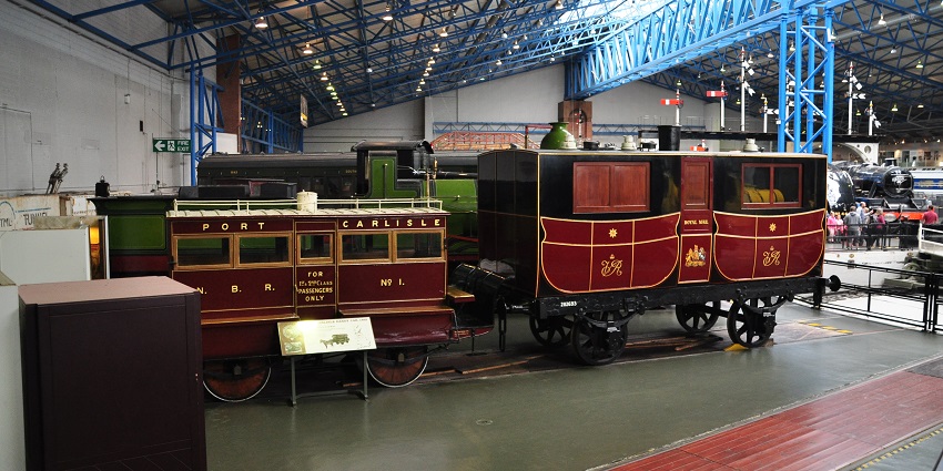 Exhibits of the Narrow Gauge Rail Museum for visitors.