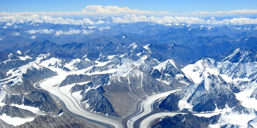 Aerial view of ladakh - When visiting Ladakh carry warm clothes and dress in layers