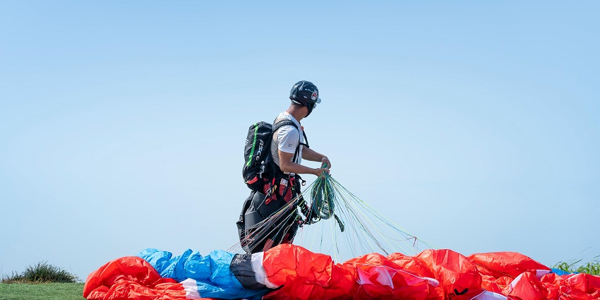 ID Proof lying on the table to be checked by authorities while paragliding in Gurgaon