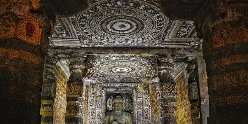 Ajanta Temple is a scenic tourist attraction with ancient murals and frescoes