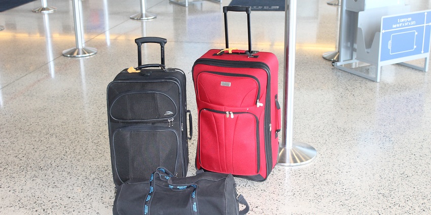 Image of two trolly bagas packed for travelling - Carry modest clothes when visiting Gaya