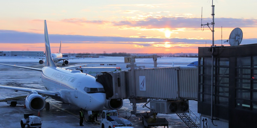 An image of the terminal of Ottawa Macdonald-Cartier International Airport, Canada.