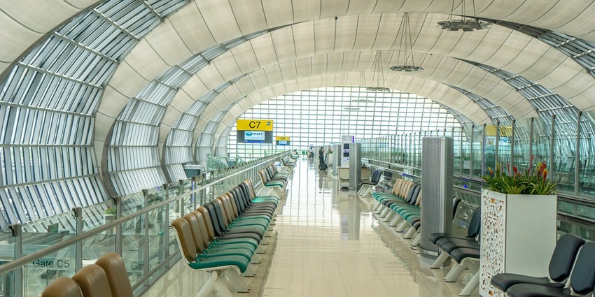 An image of an airport, which resembles the Overton Municipal Airport