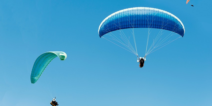 An image of Skydiving in Prague with a stunning view of Pardubice Castle and its ramparts.