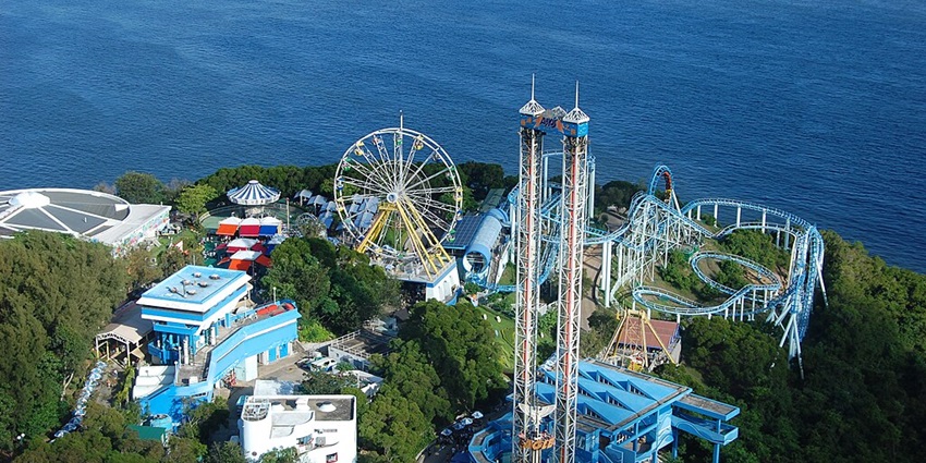 Beautiful snapshot of the Ocean Park Hong Kong in the city of Hong Kong