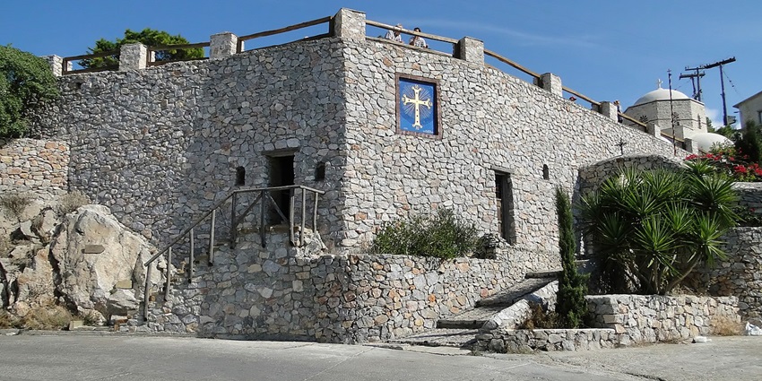 Visiting the Monastery of Prophet Elias is one of the best things to do in Santorini.