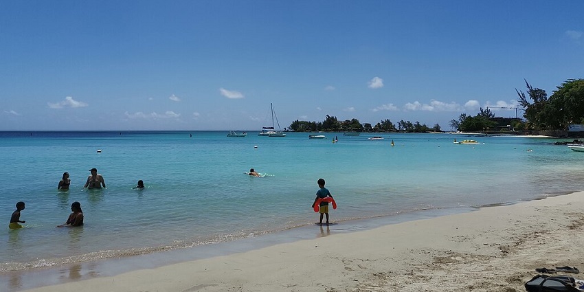 An amazing view of Pereybere Beach located in the Northwestern part of Mauritius.