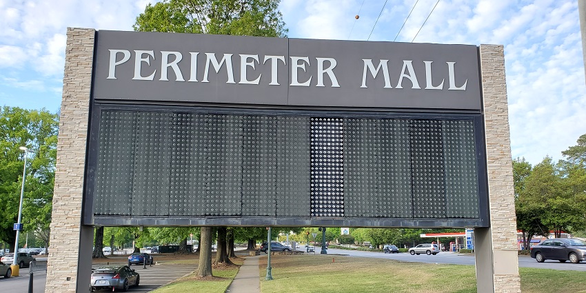 An image of a wide variety of stores at Perimeter Mall, one of the best shopping in Atlanta.