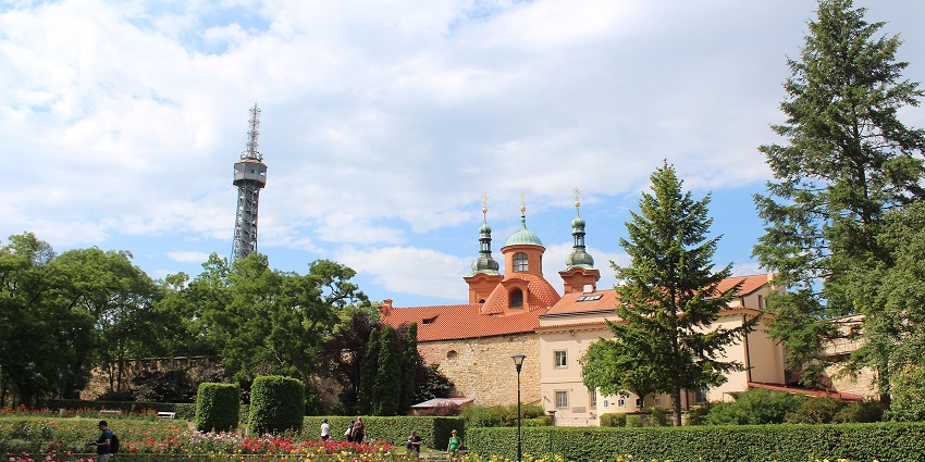 Enjoy the panoramic views of Prague from Petřín Hill And Observation Tower.