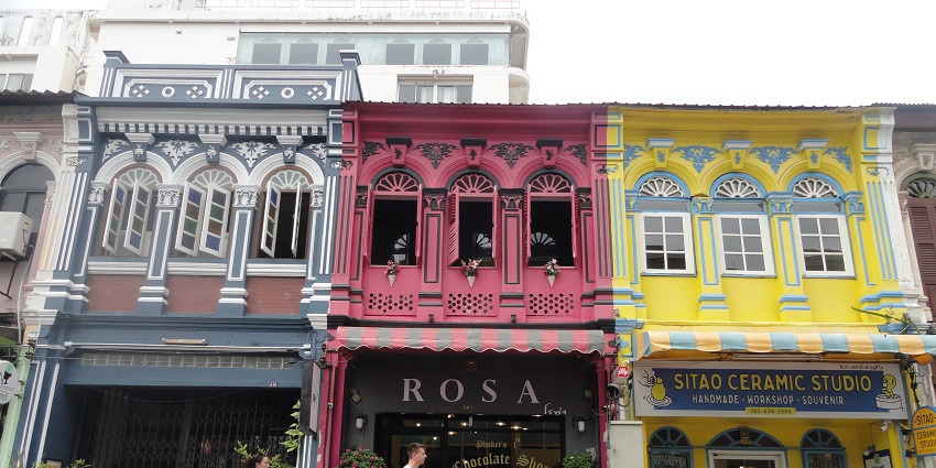 Historic area with colourful buildings, shops, and cultural charm, among the best places to visit as per the Phuket travel guide.