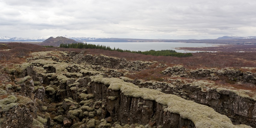 A picture of Þingvellir National Park, which is one of the best places to visit in Iceland.
