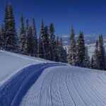 View of the snow covered peaks of Steamboat springs, one of the must places to visit in Colorado in December