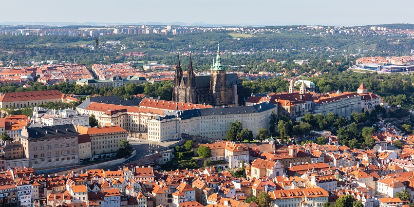 View of Prague Castle, places to visit in Prague, Czech Republic, showcasing historic charm.