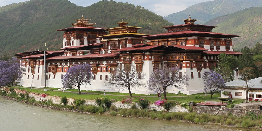 The Punakha Dzong is one of the oldest Bhutanese structures in the Punakha District of Bhutan