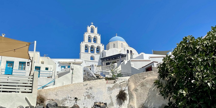 Pyrgos Village is one of the most breathtaking places to visit in Santorini for all.