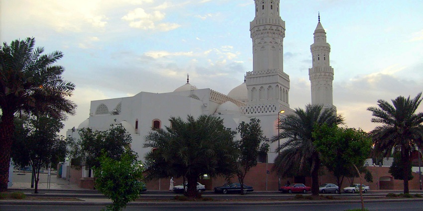 The Quba Mosque is known for its significance in Islamic prayer direction change.