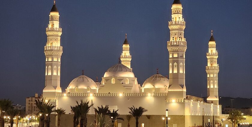 Quba Mosque, the historic, serene Islamic landmark with profound spiritual significance.