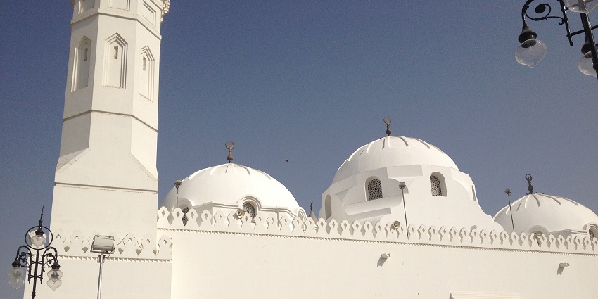 Quba mosque, a famous mosque in Saudi Arabia was first built by Prophet Muhammad.