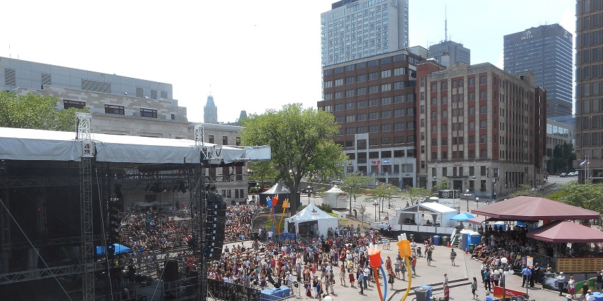 An image of Quebec City Summer Festival, one of the famous festivals of Canada.