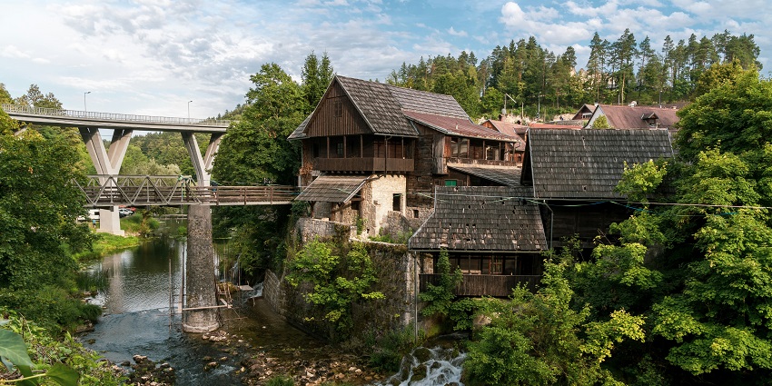 A picture of Rastoke village in Croatia which is better known as ‘’the small Plitvice.’’