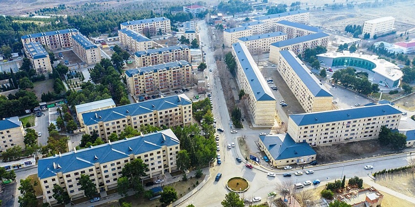 Aerial view of the famous spa town, known for its therapeutic oil baths.