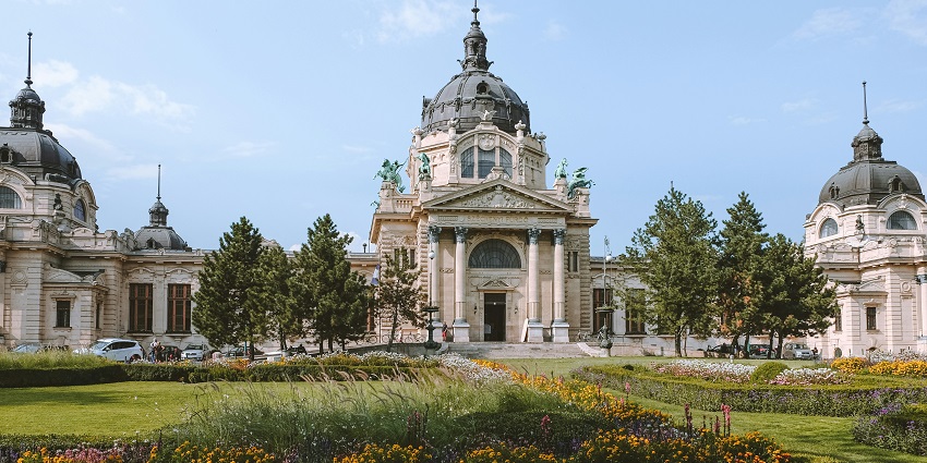 Picture of Széchenyi Thermal Bath, that offers some of the best things to do in Budapest.