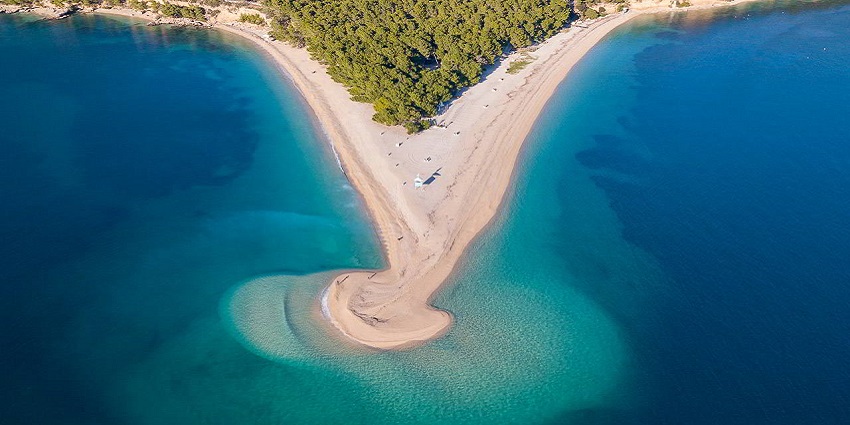 A picture of Zlatni Rat Beach, an iconic destination for beach lovers.