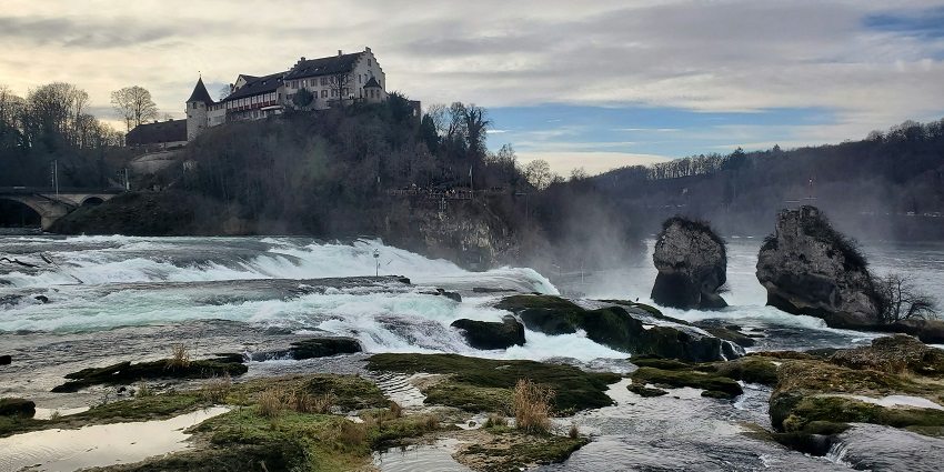 Rhine falls, a pleasant place to visit in Switzerland in May for every traveller.