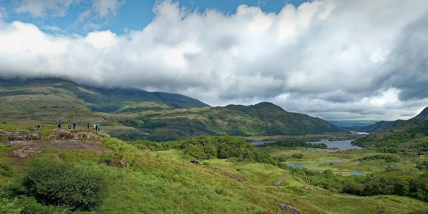 Ring of Kerry's green hills and lakes, a must amongst the places to travel in may ireland.