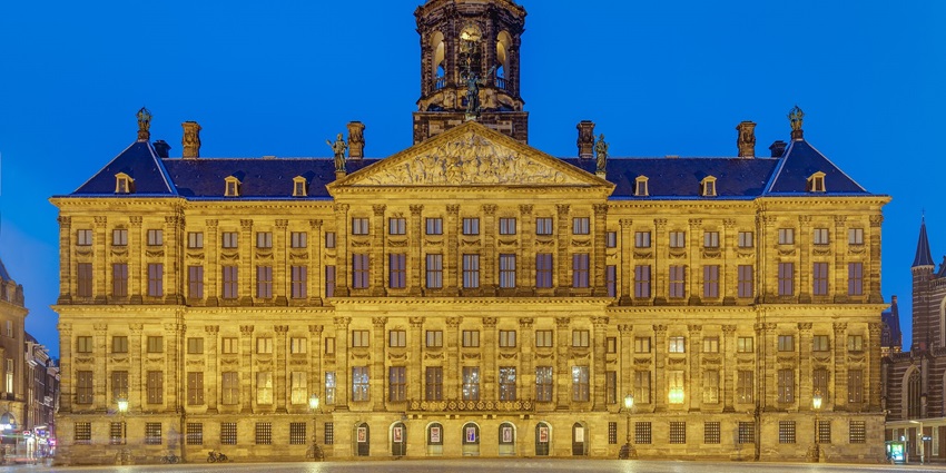 The Royal Palace of Amsterdam is a royal historical monument of the region.