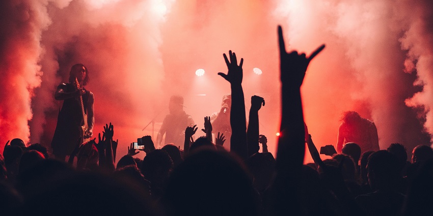 An image of a crowd enjoying diverse live performances at SF Music Day, showcasing local talent.