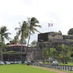 An image of Saint Louis Fort Pondicherry, showing its colonial architecture and scenic surroundings.