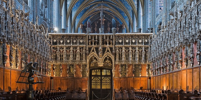 Albi's iconic Sainte-Cécile Cathedral, near the monastery, for a Gothic marvel.