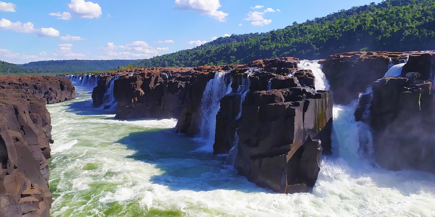 Visit Salto do Yucumã, one of the famous brazil waterfalls