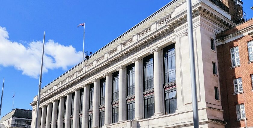 An image showing the information centre of the Science Museum London, a landmark attraction.