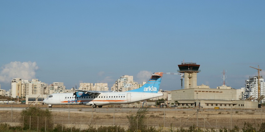 Domestic airport serving Tel Aviv with flights within Israel.