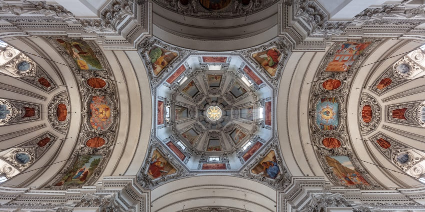 A picture of Salzburg Cathedral, a historic highlight among things to do in Salzburg.